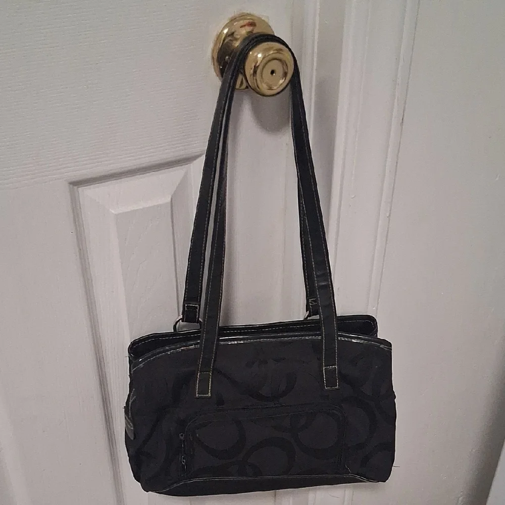 Rosetti Black Handbag with Front Pocket - Picture 2 of 8